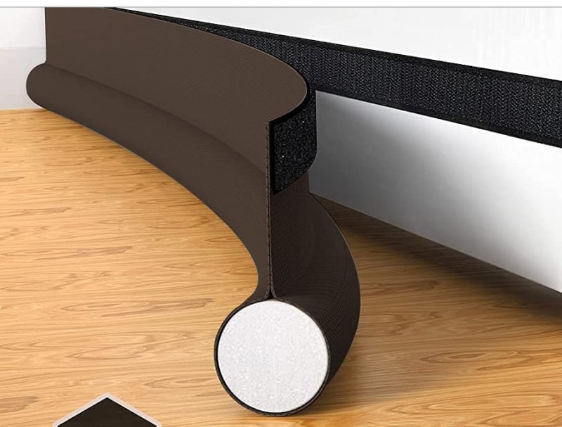 Traka za brtvljenje vrata od tkanine s Velcro zatvaračem (3.0x90 mm) za zaštitu od vjetra i prašine