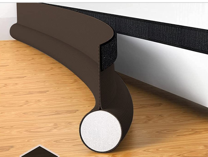 Traka za brtvljenje vrata od tkanine s Velcro zatvaračem (3.0x90 mm) za zaštitu od vjetra i prašine