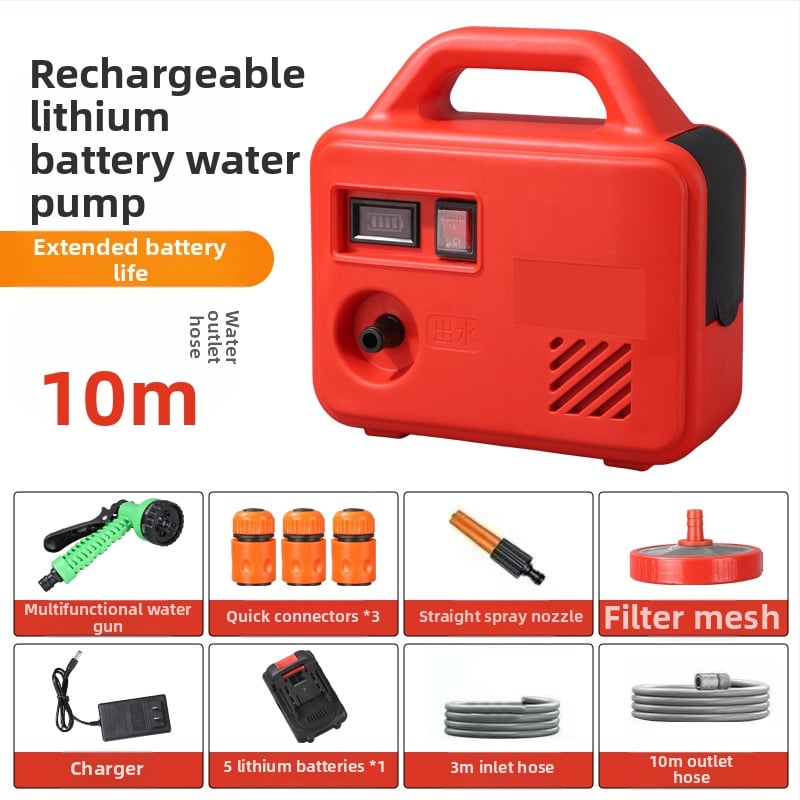 Yiwei YW-CSB6001 Pompa de apă externă reîncărcabilă – 21V, 150W, debit 13L, ieșire 3 cm