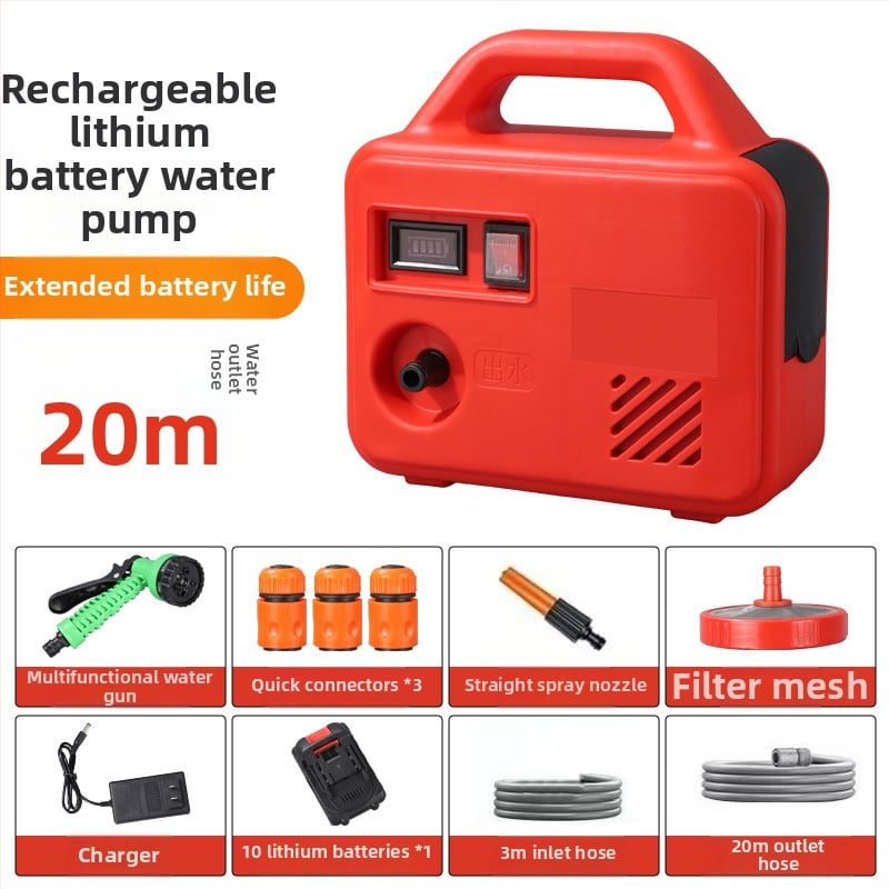 Yiwei YW-CSB6001 Pompa de apă externă reîncărcabilă – 21V, 150W, debit 13L, ieșire 3 cm