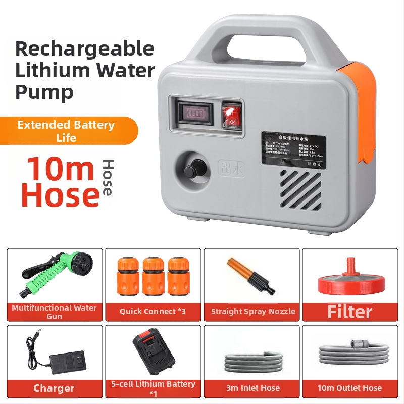 Yiwei YW-CSB6001 Pompa de apă externă reîncărcabilă – 21V, 150W, debit 13L, ieșire 3 cm