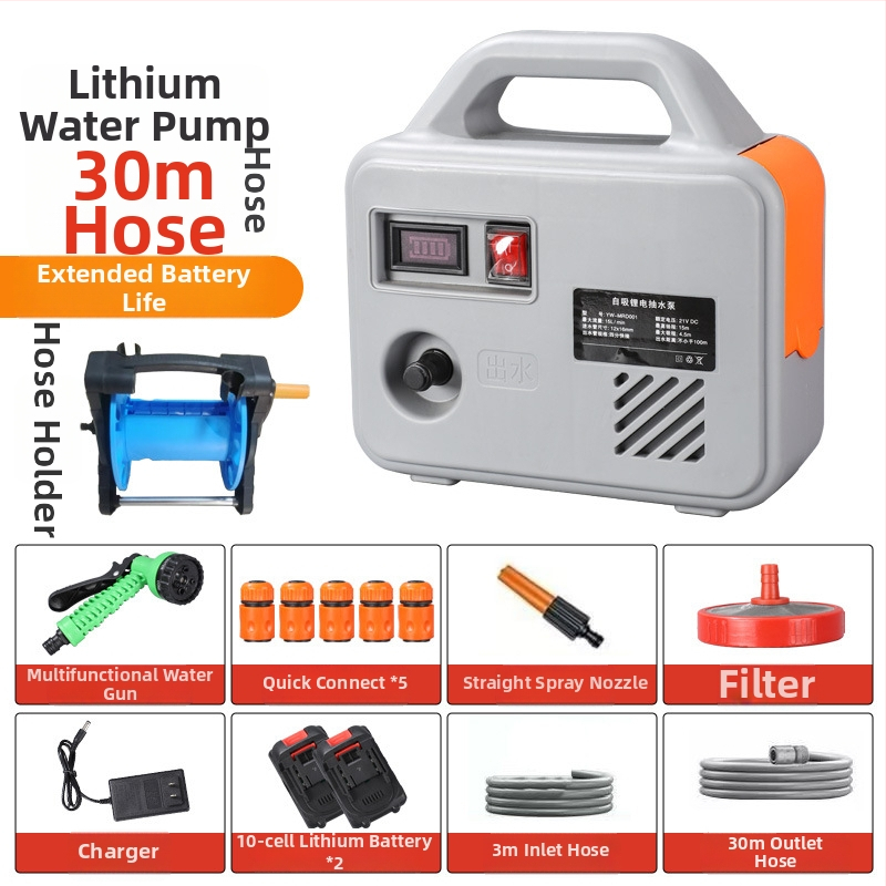 Yiwei YW-CSB6001 Pompa de apă externă reîncărcabilă – 21V, 150W, debit 13L, ieșire 3 cm