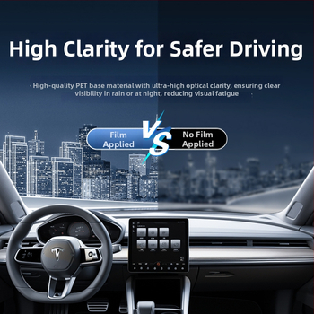 Automobilový okenný film – PET materiál; Svetelná priehľadnosť 50–70%; Tepelná izolácia 40–90%; UV ochrana 60–99%; Predné čelné sklo s nano keramickou izoláciou.