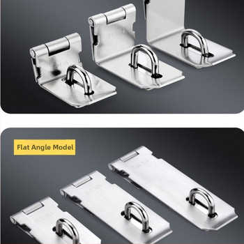 Încuietoare de ușă din oțel inoxidabil, tip clapă-fluture, fără găurire, model 8899, unghi de 90°