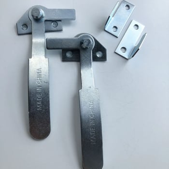  Prozorska zapinka s ručkom, teška konstrukcija (Materijal: Željezo • Površina: Cinkano • Stil: Moderni minimalistički)