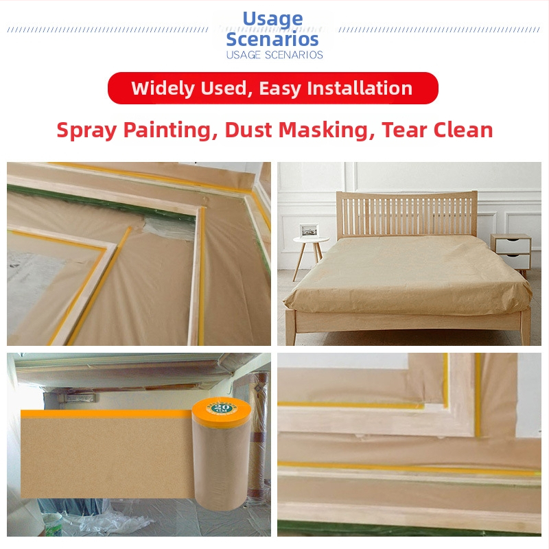 Lixinda Kraft φιλμ μάσκας για ψεκασμό βαφής – Kraft και ιαπωνικό χαρτί, πυρήνας από χαρτονένιο σωλήνα