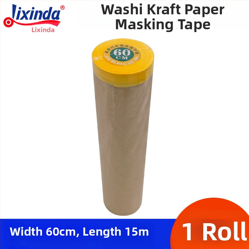 Lixinda Kraft φιλμ μάσκας για ψεκασμό βαφής – Kraft και ιαπωνικό χαρτί, πυρήνας από χαρτονένιο σωλήνα