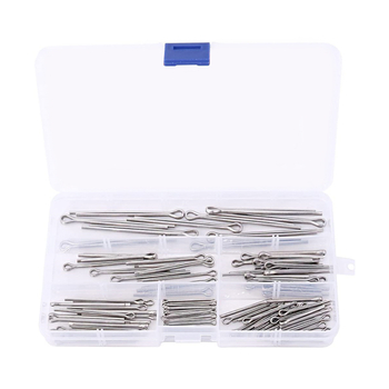 150 komada cotter pins od nehrđajućeg čelika 304, GB91 standard, u kutiji, bez obrade površine