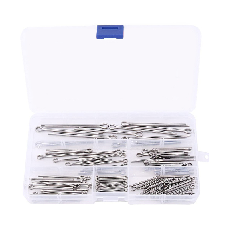 150 komada cotter pins od nehrđajućeg čelika 304, GB91 standard, u kutiji, bez obrade površine