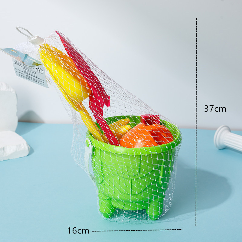 Dječji set igračaka za plažu - plastični set za igru s pijeskom i vodom, model stola za pijesak i vodu, pakiranje mrežicom, za djecu 4–6 godina