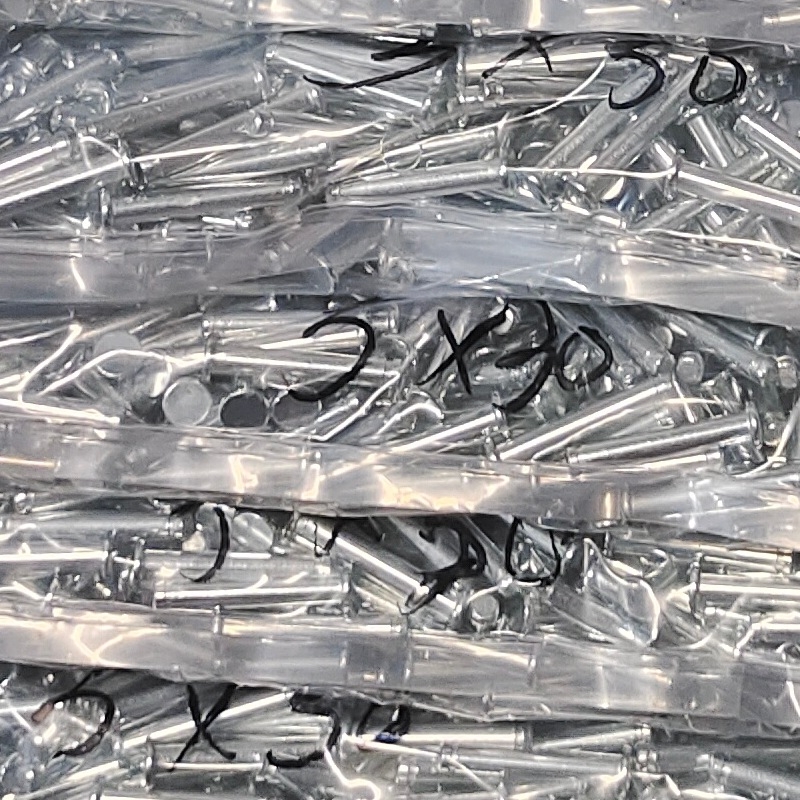 Pozicionirajući pin s ravnom glavom, galvanizirana čelična, GB13829 standard, klasa 4.8