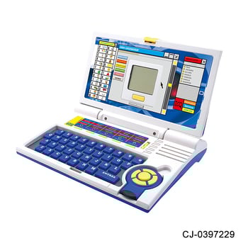 Gyerekeknek szóló tanuló-gép: LCD-kijelző, érintésre reagálás, zenei lejátszás; műanyag kivitel; elemről működik; 4-6 éveseknek