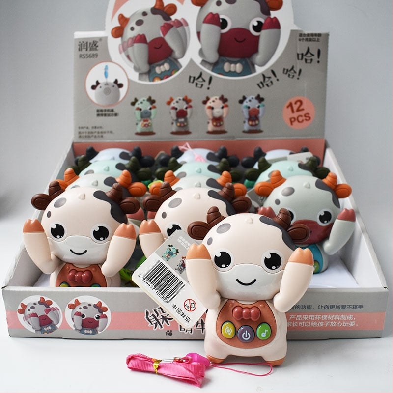 Mașină de povești pentru educație timpurie; lumini și sunete; muzică interactivă și joc părinte-copil; material plastic; alimentare cu baterii; potrivit pentru copii 4–6 ani