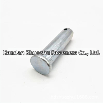 Știft cilindric cu gaură, cap plat – GB882, galvanizat, gradul 4.8