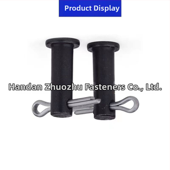 Știft cilindric cu gaură, cap plat – GB882, galvanizat, gradul 4.8