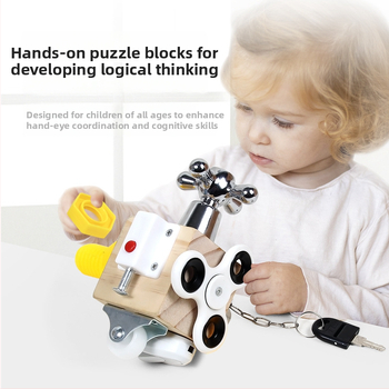 Panouri Montessori din lemn pentru jocul părinte-copil – dezvoltare vizuală, cognitivă și coordonare mână-ochi