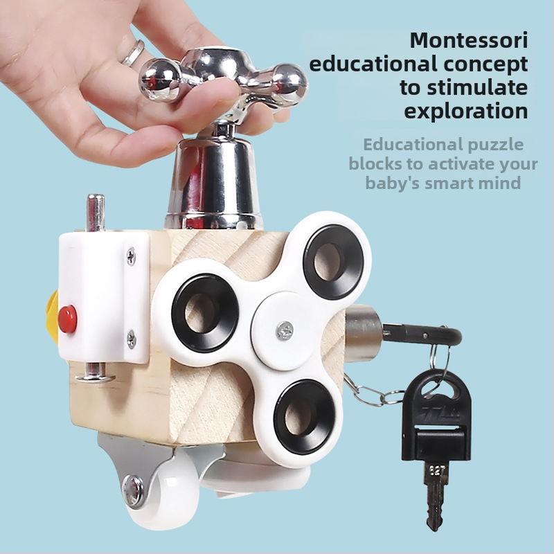 Panouri Montessori din lemn pentru jocul părinte-copil – dezvoltare vizuală, cognitivă și coordonare mână-ochi