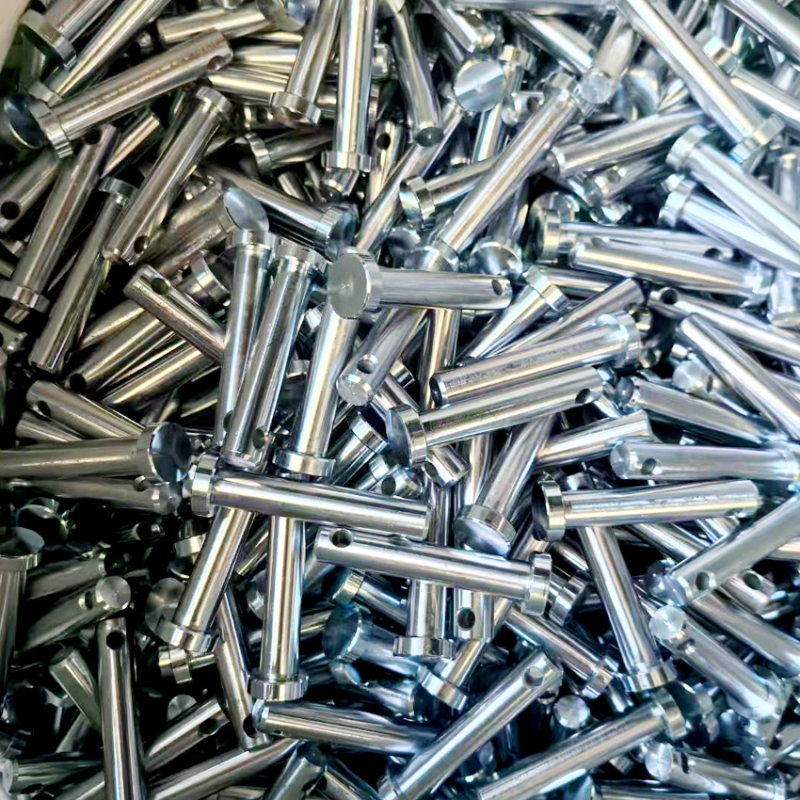 Beillesztő csap, sík fejű, körhenger, pozicionálás, ISO 2341-1986, fényes cinkbevonat