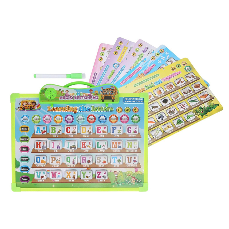 Čitačka olovka/uređaj za čitanje s roditeljsko-dječjim igrama i zvukom, plastično kućište, bez memorije, za djecu od 4 do 6 godina.