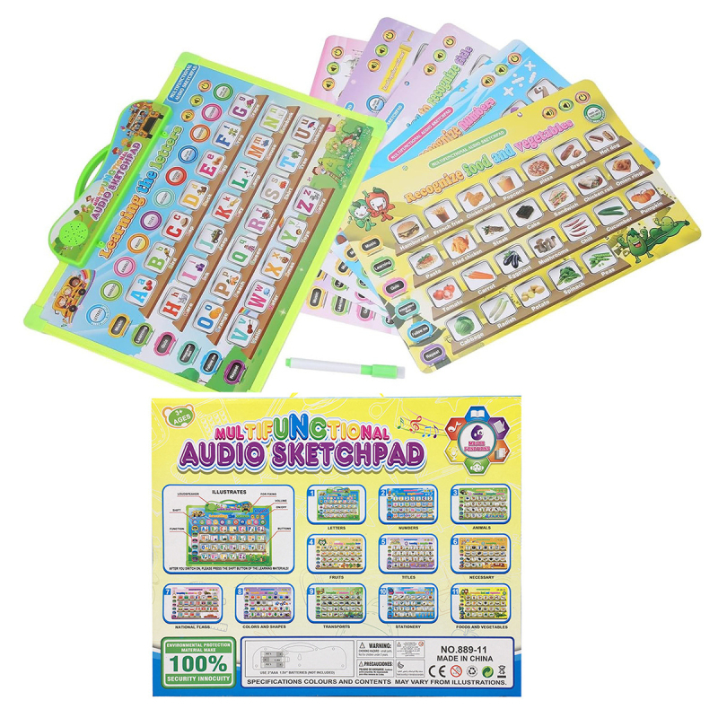 Čitačka olovka/uređaj za čitanje s roditeljsko-dječjim igrama i zvukom, plastično kućište, bez memorije, za djecu od 4 do 6 godina.