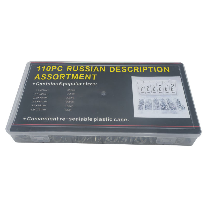 110 darabos galvanizált hullámos csapok készlet: rugós csapok, B-típusú csapok, R-típusú csapok – vegyes készlet