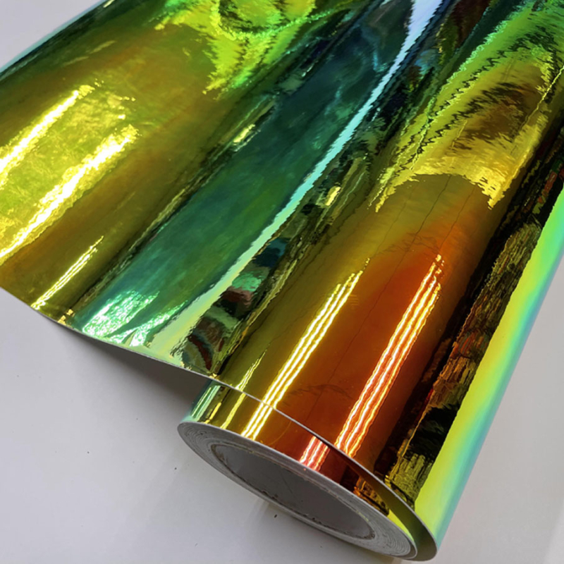 Ichiyu autó színváltó fólia – szivárvány minta, PVC anyag, ragasztóval történő telepítés, testreszabott feldolgozás, a jármű teljes külső felületére