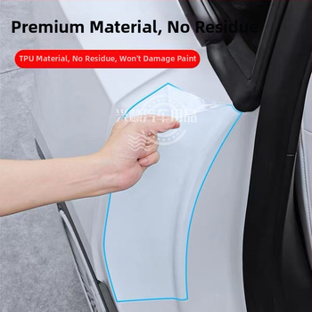 TPU ochranná fólia pre vnútorné zadné dvere Tesla Model Y a Model 3, neviditeľný film, 2-ročná záruka