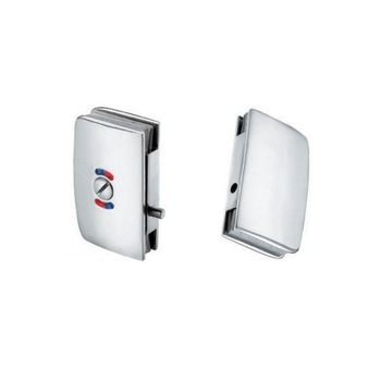 ST-H011-2 Teški mehanizam za staklena vrata od bakra, završetak polirani krom i brušeni nikl