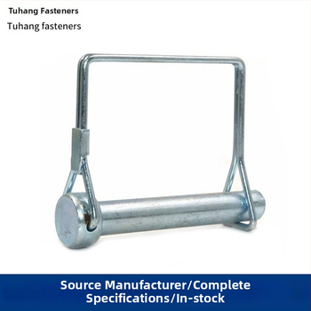 Road Trip D-tvarovaný pružinový zámok s tlačným uzáverom a skrutkami s krížovou hlavou – kruhová a štvorhranná hlava, lesklá galvanizácia