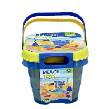 Set de Jucării pentru Plajă pentru Copii: Lopățică de Apă și Unelte pentru Săpat în Nisip — Găleată Inclusă, din Plastic, pentru Copii 4-6 ani