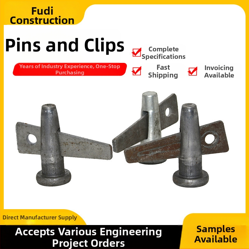 Stavebné poistky a kolíky — duté galvanizované polohovacie kolíky, hliníkové príslušenstvo pre debnenie, trojuholníkové samouzamykacie kolíky, tvrdené