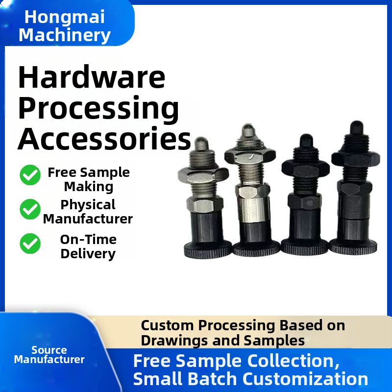 Knob Plunger VCN220 – nerezová oceľ / uhlíková oceľ, polohovací kolík s jemným závitom, M10/M20