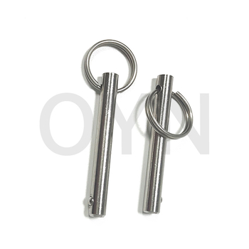 Πιν γρήγορης απελευθέρωσης με σφαίρα κεφαλής και δακτυλίδι έλξης – μάρκα OYN, προδιαγραφή OYN-07, επεξεργασία επιφάνειας: καθαρισμός