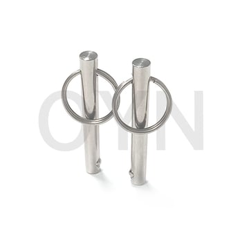 Πιν γρήγορης απελευθέρωσης με σφαίρα κεφαλής και δακτυλίδι έλξης – μάρκα OYN, προδιαγραφή OYN-07, επεξεργασία επιφάνειας: καθαρισμός