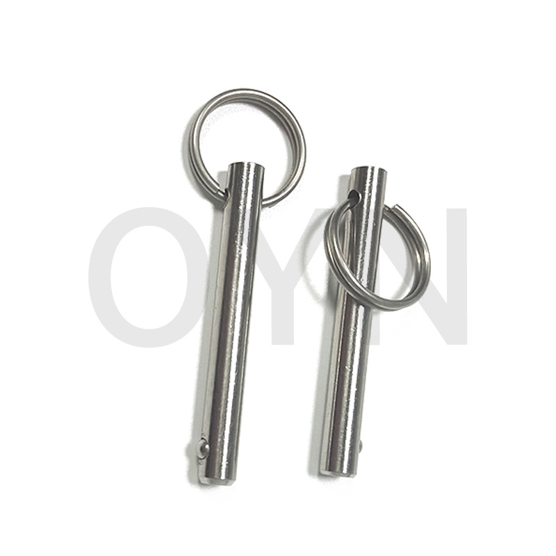 Πιν γρήγορης απελευθέρωσης με σφαίρα κεφαλής και δακτυλίδι έλξης – μάρκα OYN, προδιαγραφή OYN-07, επεξεργασία επιφάνειας: καθαρισμός