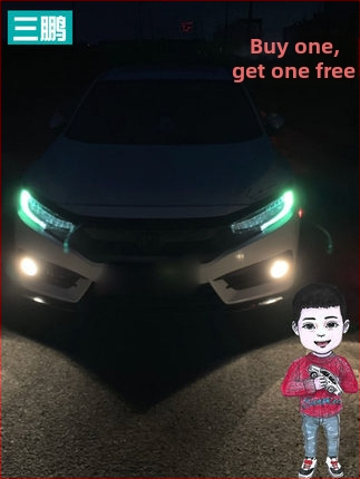 Sanpeng PET nappali fények film Honda Civic 10. gen – erős tapadás, nem testreszabható autóvilágítás-készlet