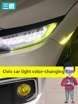 Sanpeng PET nappali fények film Honda Civic 10. gen – erős tapadás, nem testreszabható autóvilágítás-készlet