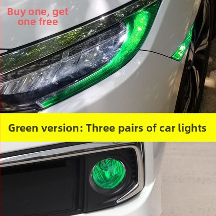 Sanpeng PET nappali fények film Honda Civic 10. gen – erős tapadás, nem testreszabható autóvilágítás-készlet