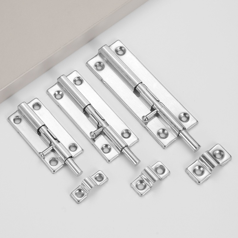 Încuietoare de ușă din oțel inoxidabil, tip A cu pin, montaj flanș, finisaj perlat, brand Shuntai, stil modern minimalist