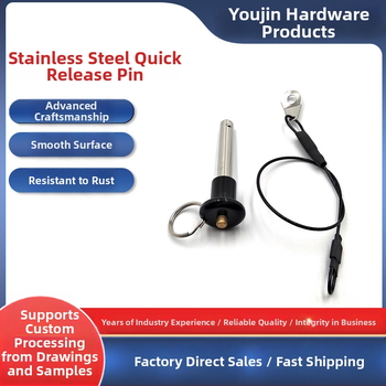 Guľová hlava rýchloupínacieho kolíka z nehrdzavejúcej ocele, tlačidlový typ bezpečnostného uzamknutia, polohovací kolík (MS17984 Národný štandard)