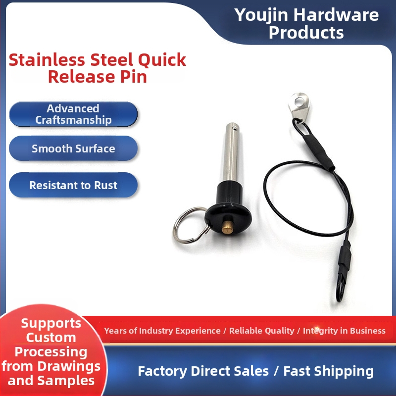 Guľová hlava rýchloupínacieho kolíka z nehrdzavejúcej ocele, tlačidlový typ bezpečnostného uzamknutia, polohovací kolík (MS17984 Národný štandard)