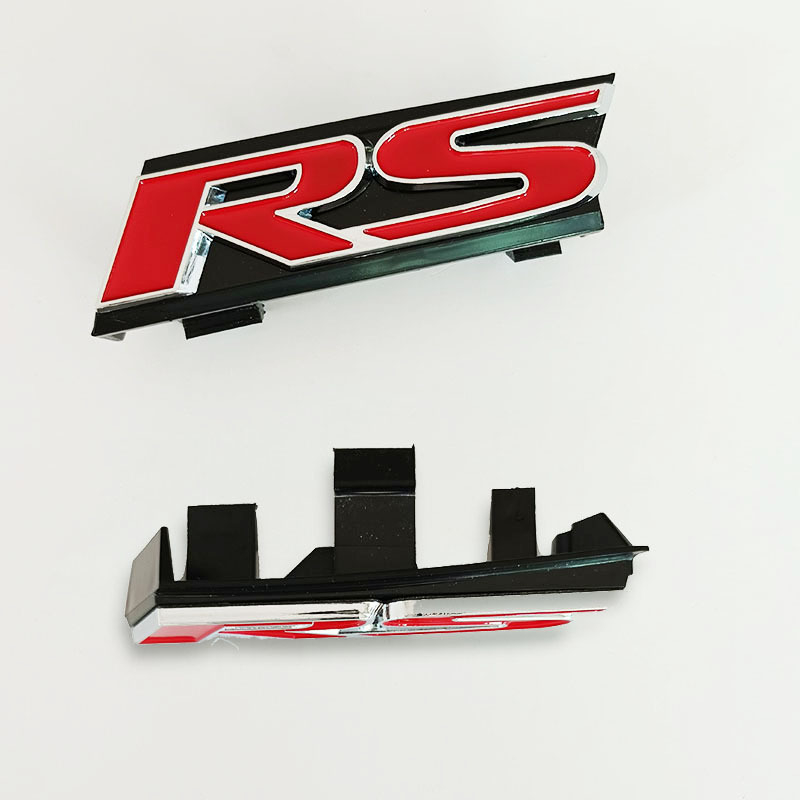 Autocolant pentru caroserie RS Letters Emblem, material acrilic, montaj adeziv, procesare personalizată