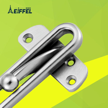 Ajtózár kampó anti-lopás funkcióval, fa ajtókhoz, cink ötvözet, galvanizált felület, modell afe019, modern egyszerű stílus