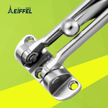 Ajtózár kampó anti-lopás funkcióval, fa ajtókhoz, cink ötvözet, galvanizált felület, modell afe019, modern egyszerű stílus