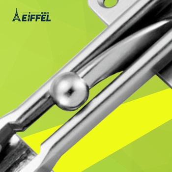 Ajtózár kampó anti-lopás funkcióval, fa ajtókhoz, cink ötvözet, galvanizált felület, modell afe019, modern egyszerű stílus