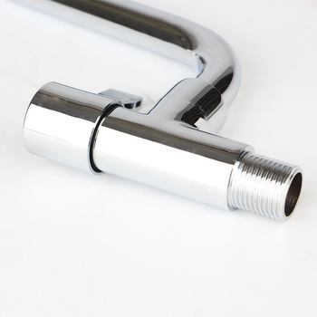 Ugradna kuhinjska slavina, bakreno tijelo, keramički disk ventil, DN15 ulaz/izlaz, miješalica s hladnom vodom, elektroplatirani završetak