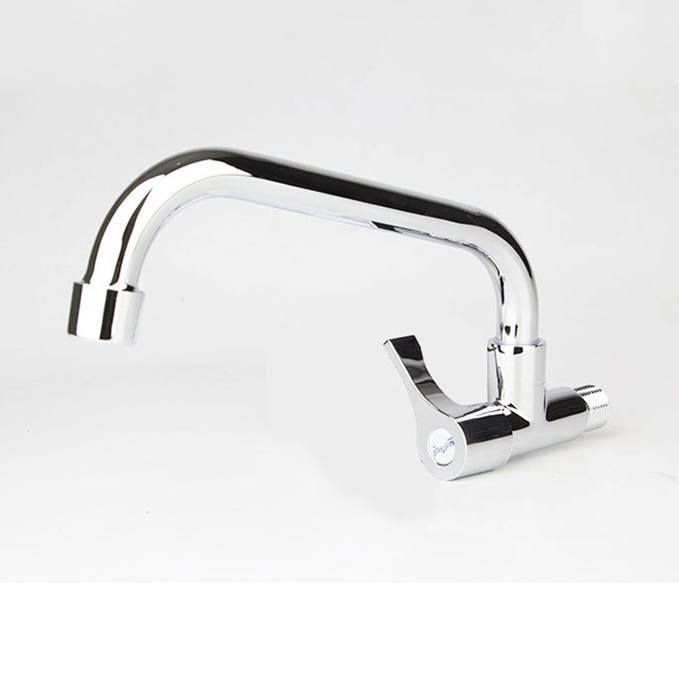 Ugradna kuhinjska slavina, bakreno tijelo, keramički disk ventil, DN15 ulaz/izlaz, miješalica s hladnom vodom, elektroplatirani završetak