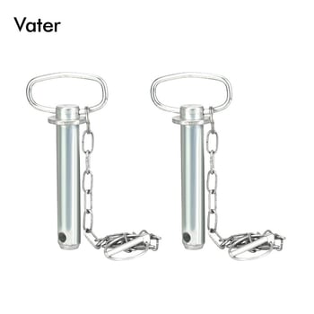 Κυλινδρικός πίρος για ρυμούλκηση με λαβή από αλυσίδα, μάρκα Vater, ηλεκτροεπικάλυψη, διάμετρος 6(1/4)-40 mm, μήκος 40-200 mm