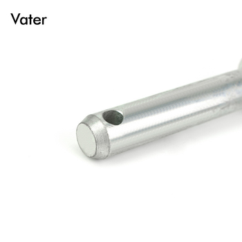 Κυλινδρικός πίρος για ρυμούλκηση με λαβή από αλυσίδα, μάρκα Vater, ηλεκτροεπικάλυψη, διάμετρος 6(1/4)-40 mm, μήκος 40-200 mm