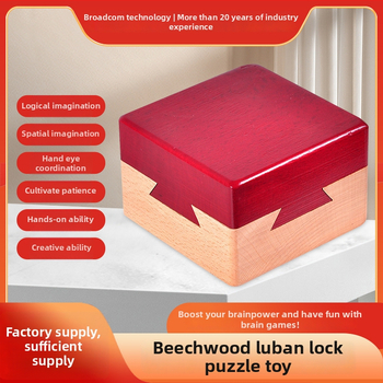 Drevená skladačka Kongming/Luban Lock – Značka Broadcom; Materiál: Drevo; Funkcia: Skladačka; Kategória produktu: Kongming Lock/Luban Lock; Prispôsobenie: Áno